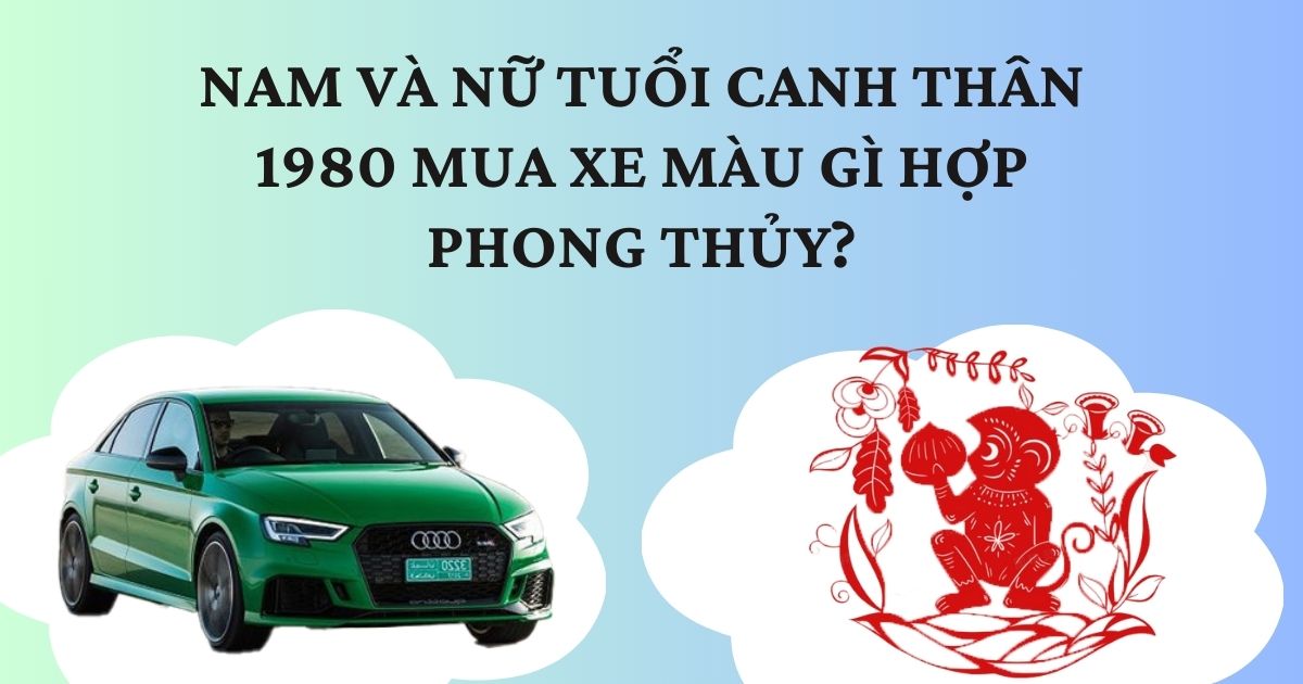 Màu Xe Hợp Tuổi Canh Thân