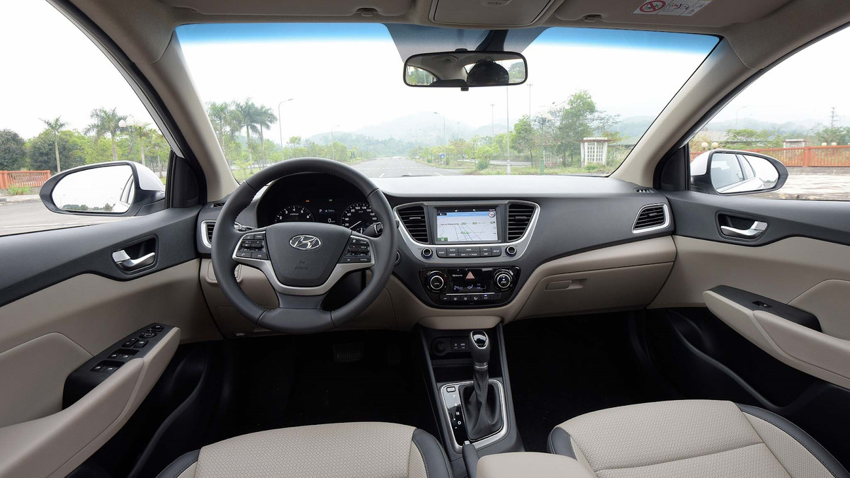 Nội thất của Hyundai Accent 2020 được thiết kế với chất liệu cao cấp