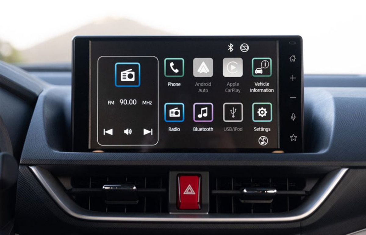 Toyota Veloz Cross 2024 được trang bị màn hình giải trí trung tâm kích thước 9 inch