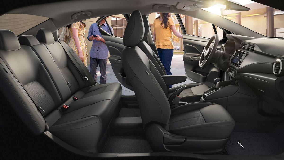 Ghế ngồi Nissan Sunny 2022 trang bị hiện đại mang lại cảm giác thoải mái