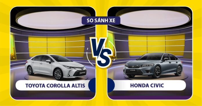 So sánh Honda Civic RS 2022 và Toyota Corolla Altis 2022