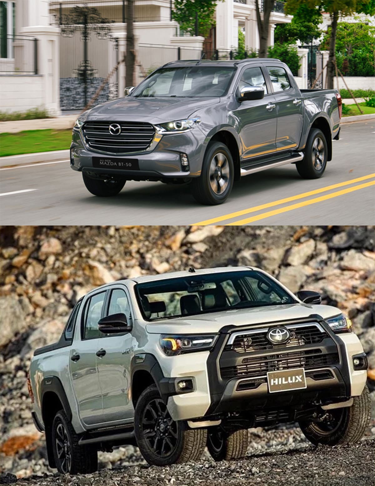 So sánh Toyota Hilux 2016 và Mazda BT-50 2016 về động cơ và vận hành