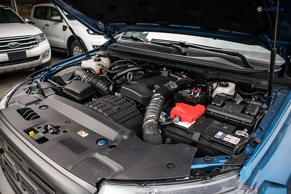 Xe Ford Raptor 2020 sử dụng động cơ dầu Diesel I4 có dung tích 2.0 Bi-Turbo