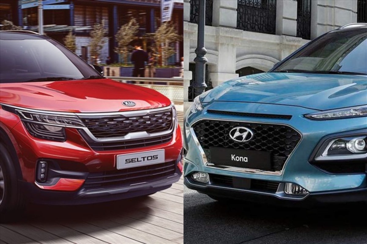 Kia Seltos Premium 2020 có phần hơn Hyundai Kona 1.6 Turbo 2020 về thiết kế ngoại thất bên ngoài