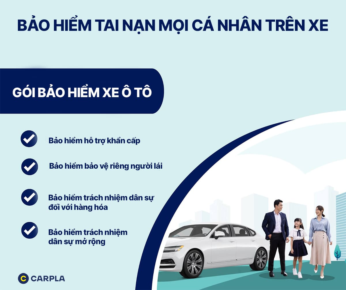 Bảo hiểm tai nạn mọi cá nhân trên xe