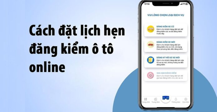 đặt lịch hẹn đăng kiểm xe online