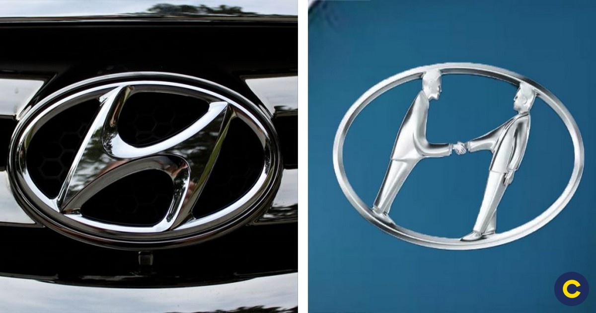 Logo xe ô tô thương hiệu Hyundai