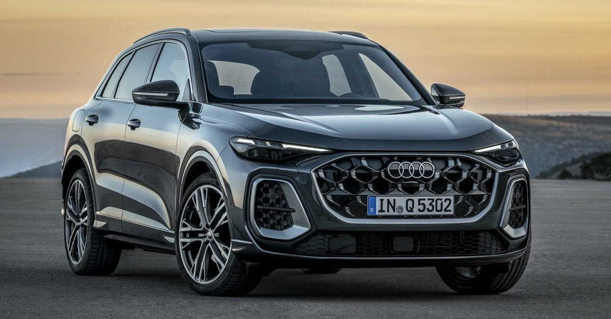 Đầu xe Audi Q5 đến vẻ ngoài mạnh mẽ và cứng cáp