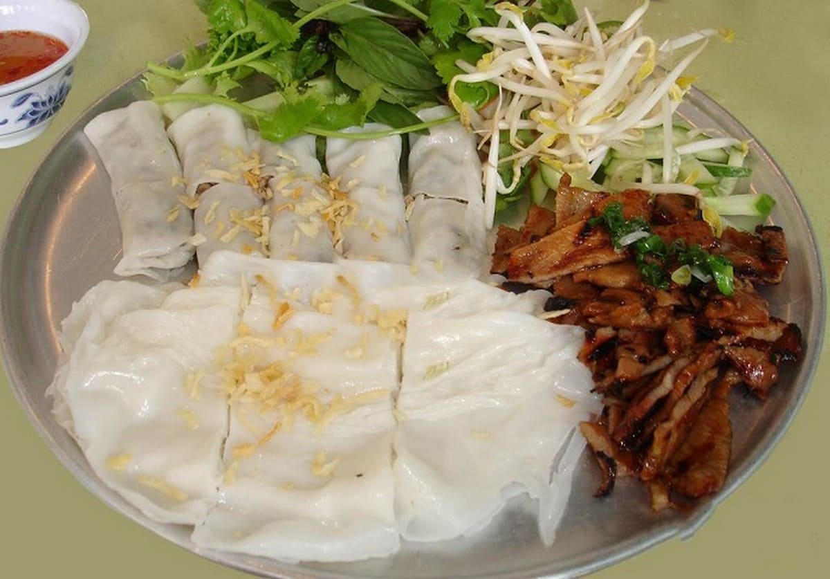 Bánh ướt thịt nướng Bánh ướt thịt nướng