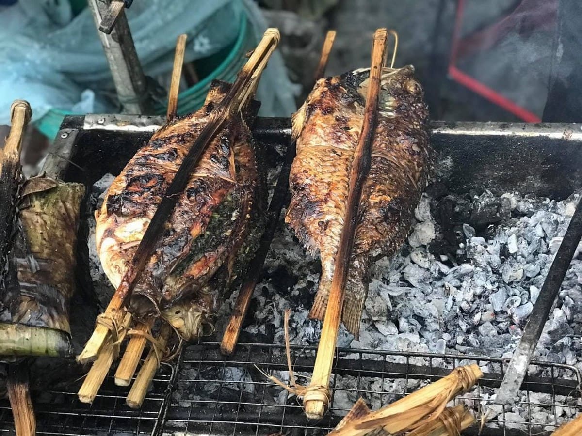 Cá suối nướng Cá suối nướng