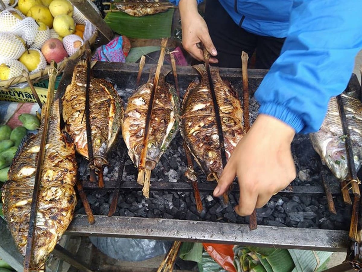 Cá suối nướng Cá suối nướng
