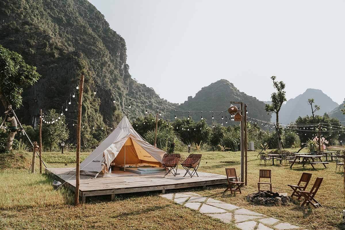 Cắm trại ở Bản Lác Cắm trại ở Bản Lác