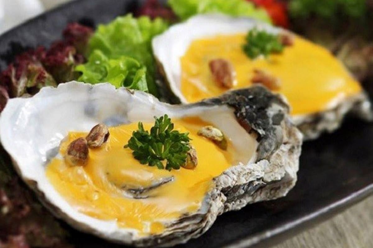 Hàu nướng phô mai Hàu nướng phô mai