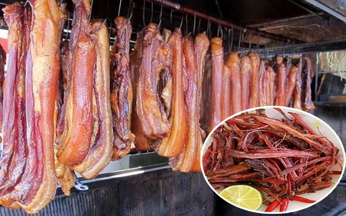 Thịt lợn gác bếp Thịt lợn gác bếp