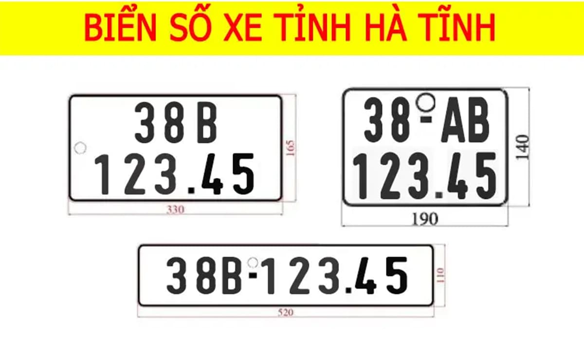 Biển số 38 là của Hà Tĩnh Biển số 38 là của Hà Tĩnh