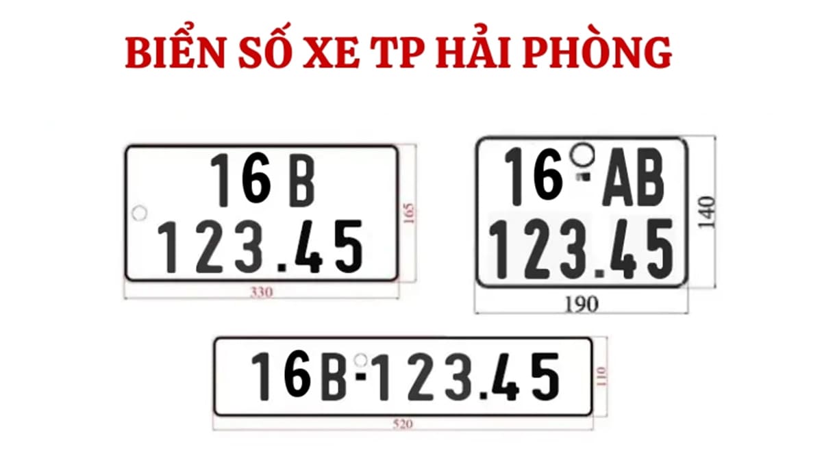 Biển số xe 16 thuộc tỉnh Hải Phòng Biển số xe 16 thuộc tỉnh Hải Phòng