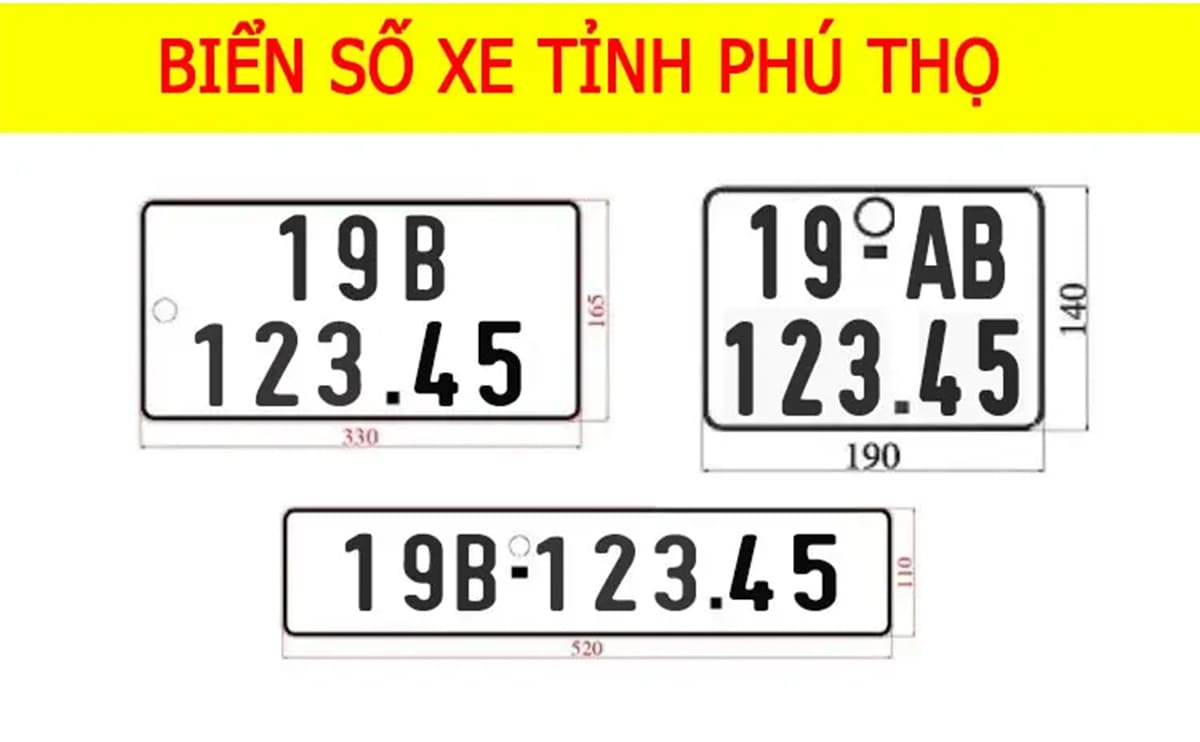 Biển số xe 19 thuộc tỉnh Phú Thọ Biển số xe 19 thuộc tỉnh Phú Thọ