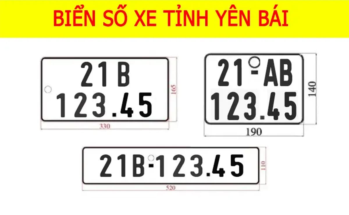 biển số xe 21 thuộc tỉnh Yên Bái biển số xe 21 thuộc tỉnh Yên Bái