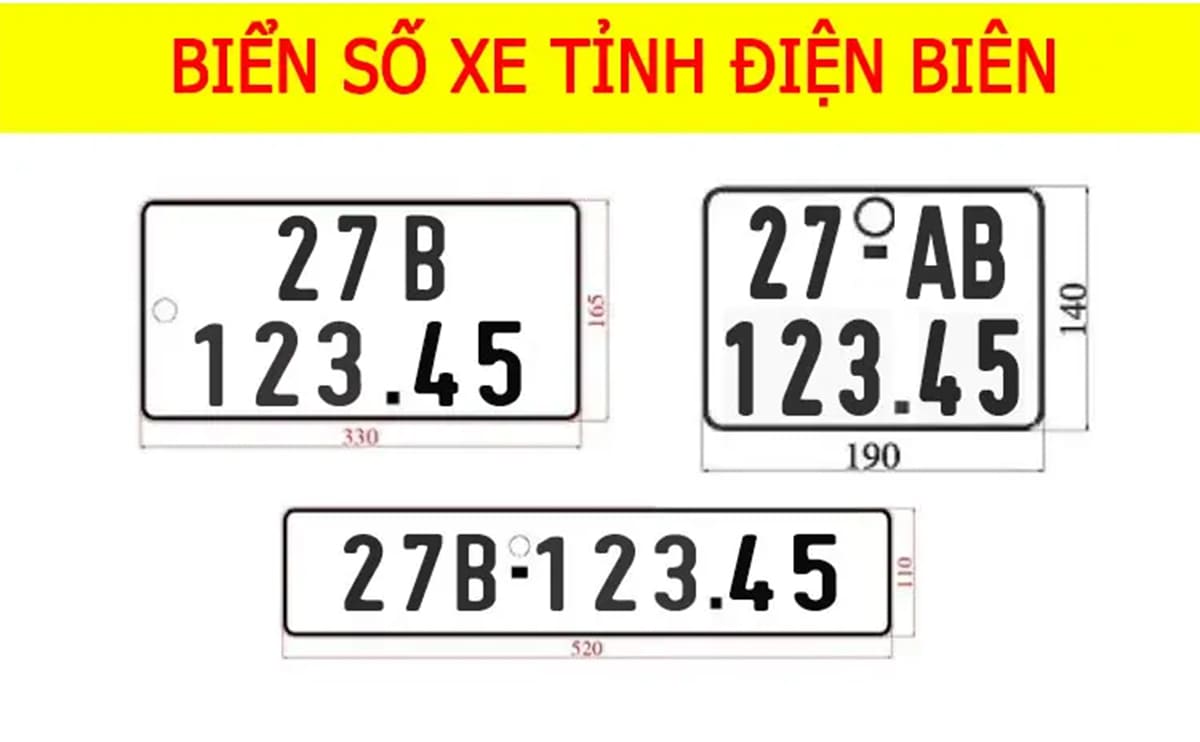Giới thiệu chung về biển số xe 27 Giới thiệu chung về biển số xe 27