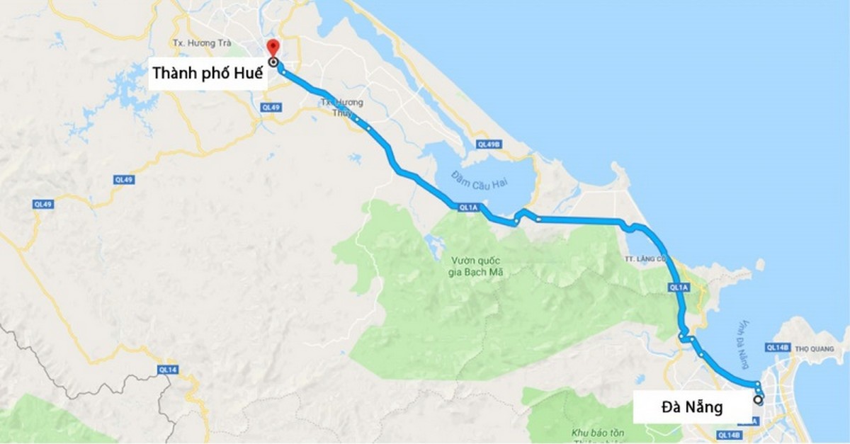 Carpla Hướng Dẫn Thuê Xe Đà Nẵng Đi Huế: Thủ Tục & Kinh Nghiệm Cần Biết Lộ trình từ Đà Nẵng đi Huế
