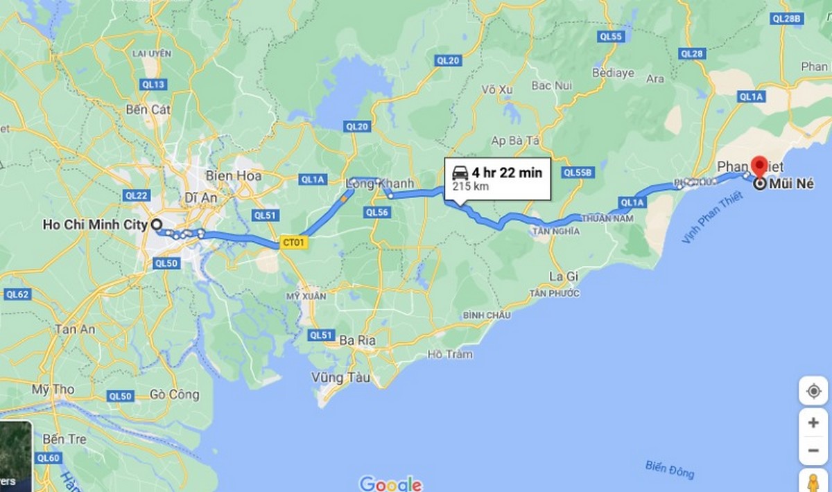 Dịch Vụ Thuê Xe Sài Gòn Đi Mũi Né – Tham Khảo, Đánh Giá, Gợi Ý Từ Carpla Lộ trình từ Sài Gòn đi Mũi Né