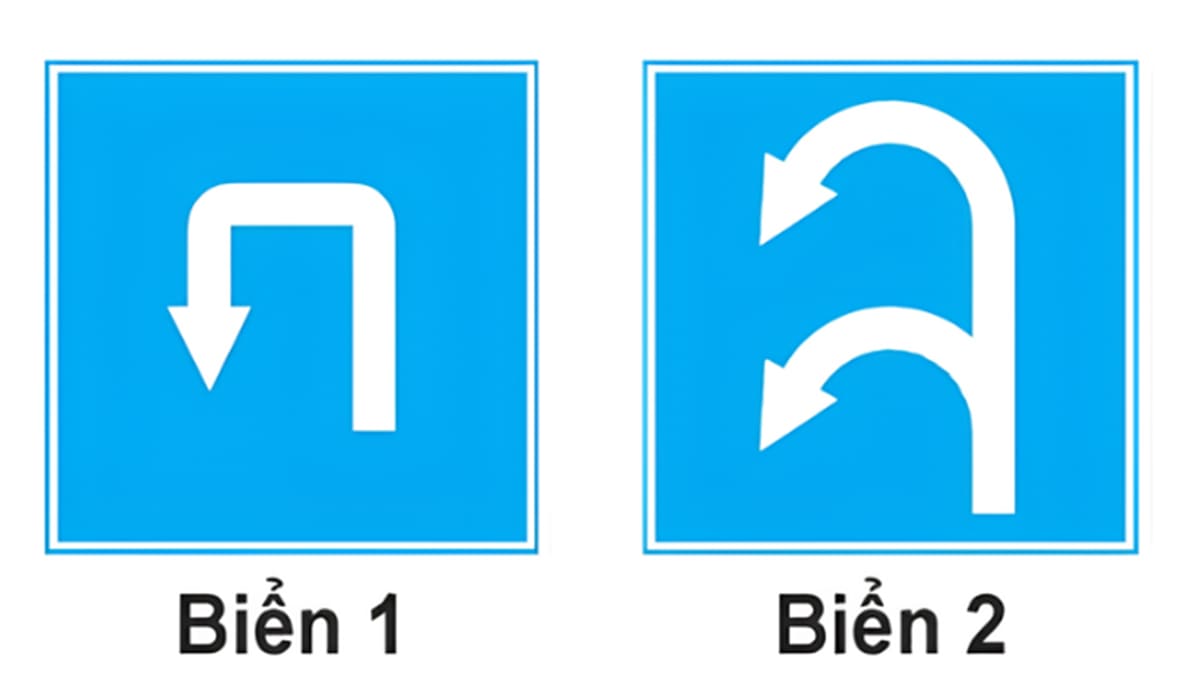 Đặc điểm nhận diện biển báo quay đầu xe