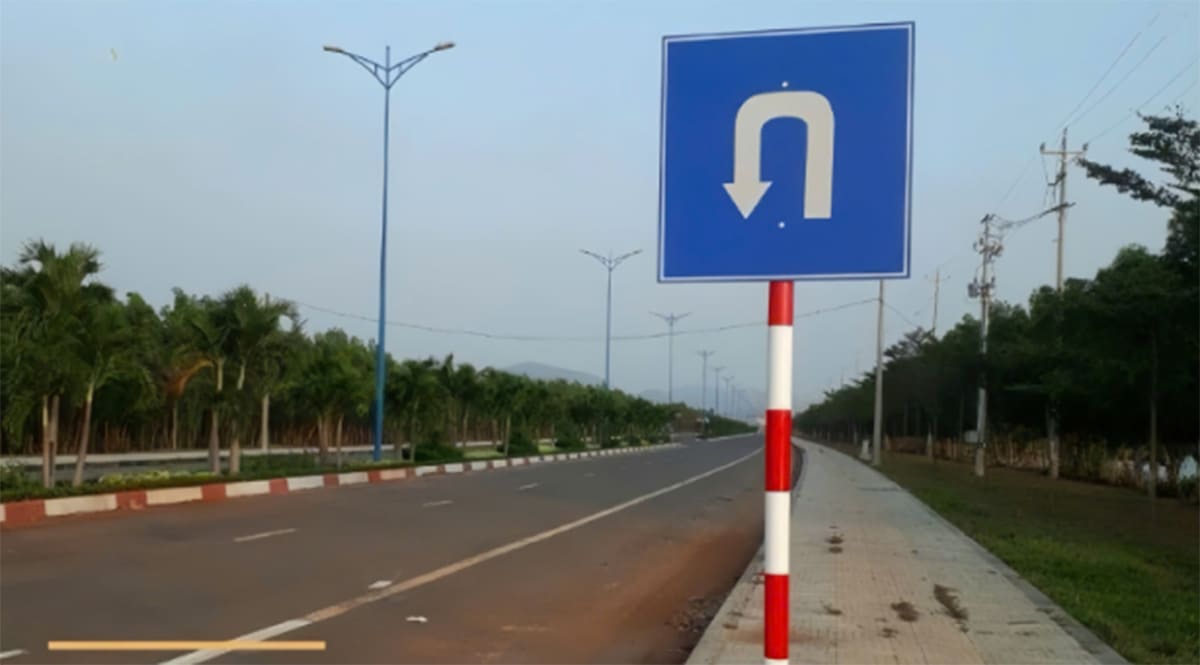 Quy định khi gặp biển báo quay đầu xe