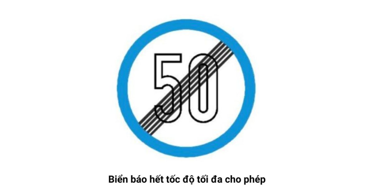 Biển hết tốc độ tối đa cho phép