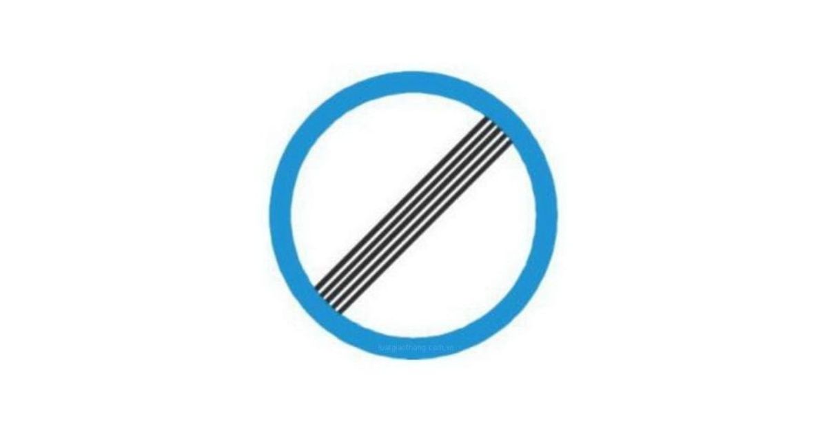Biển hết tốc độ tối đa cho phép
