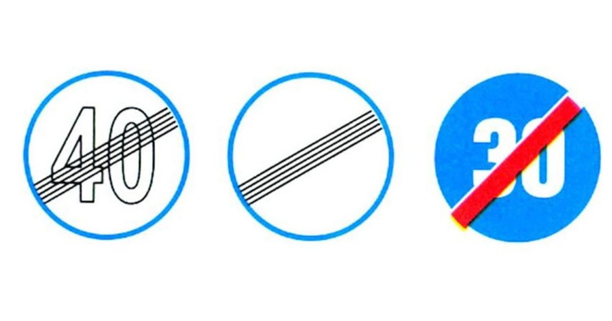 Biển hết tốc độ tối đa cho phép