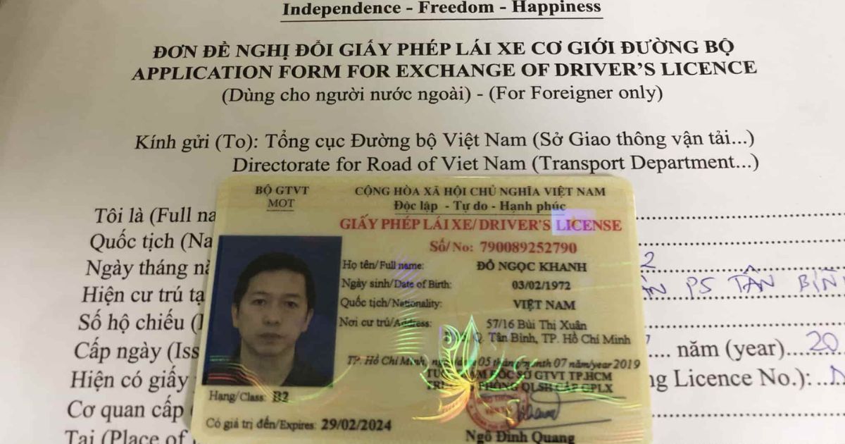 Đổi bằng lái xe nước ngoài sang Việt Nam