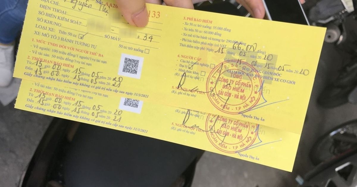 không có bảo hiểm xe máy phạt bao nhiêu
