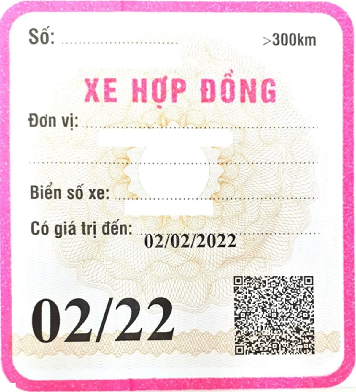 Mẫu phù hiệu xe hợp đồng mới nhất