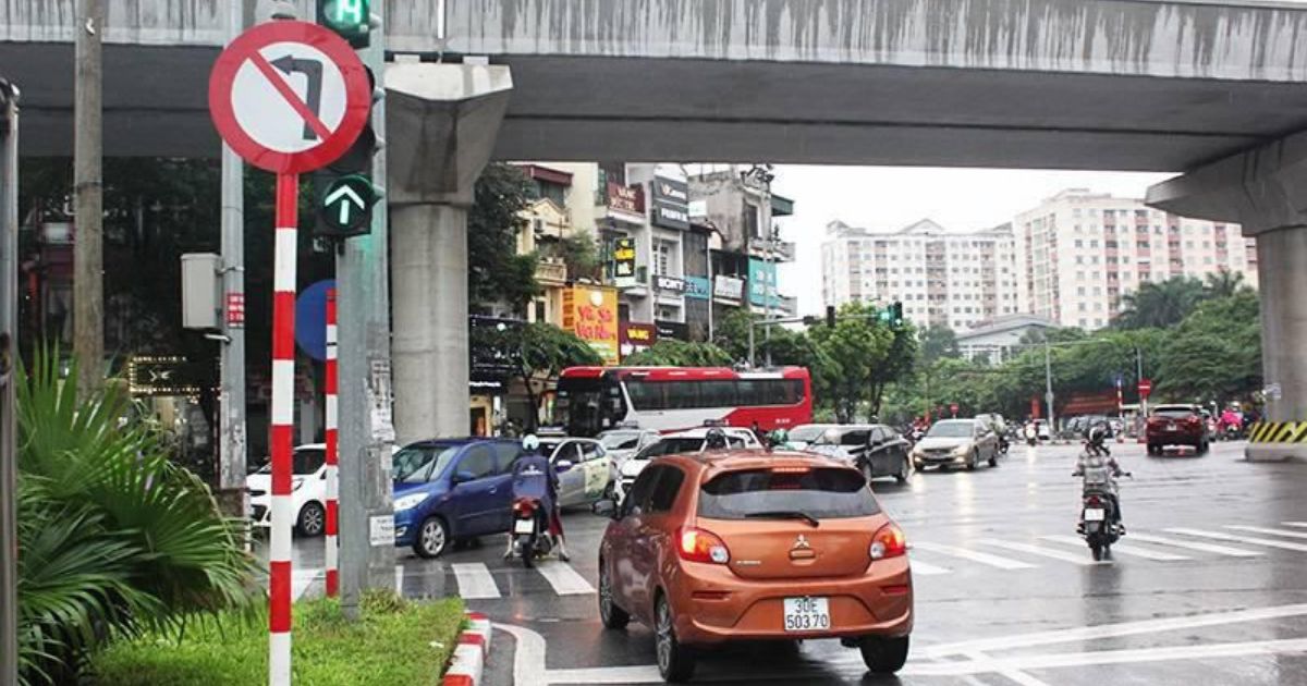 lỗi cấm rẽ trái ô tô